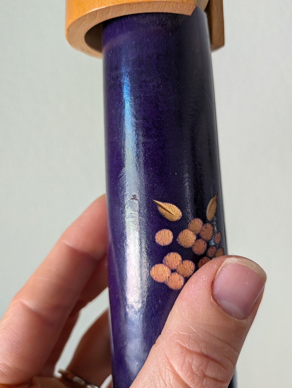 Vintage Japanese Creative Sosaku Kokeshi Doll by Sato Suigai 7.25" - Picture 10 of 12
